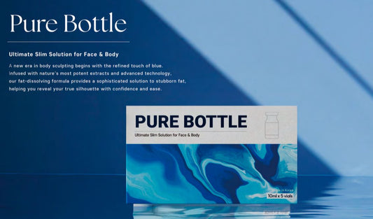 Discover Your Ideal slim Body with Pure Bottle the first blue solution.